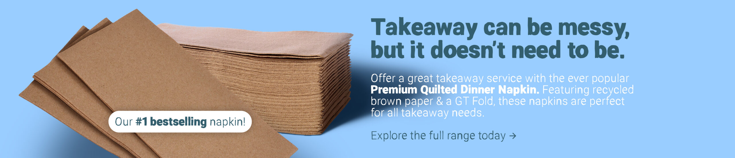 Brown Dinner Napkin, perfect for takeaway or dining in. Paper napkins