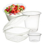 PLA Cornstarch Clear Cups & Containers