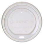 An image of a Compostable White 90mm Cup Lid