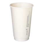 An image of a 16oz white compostable cup