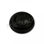 An image of a Compostable Black 4oz Cup Lid