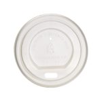 An image of Compostable White 4oz Cup Lids