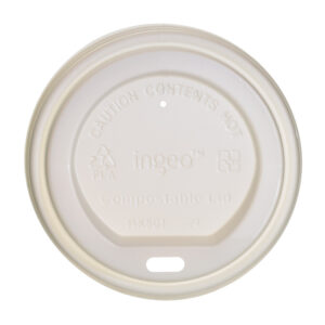 An image of Compostable White 80mm Cup Lids